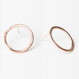 E110 - Large Circle Post Earring