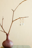 E2611 - 14k yellow gold filled small twisted ovals with African opal earrings