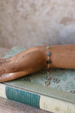 B2607 - 14k gold filled multi color tourmaline bracelet with twist oval link