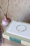 B2606 - sterling silver turquoise bracelet with square link